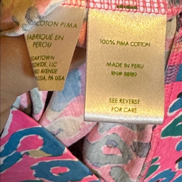 Lilly Pulitzer Pink and Blue Leopard Print Dress - Picture 4 of 4